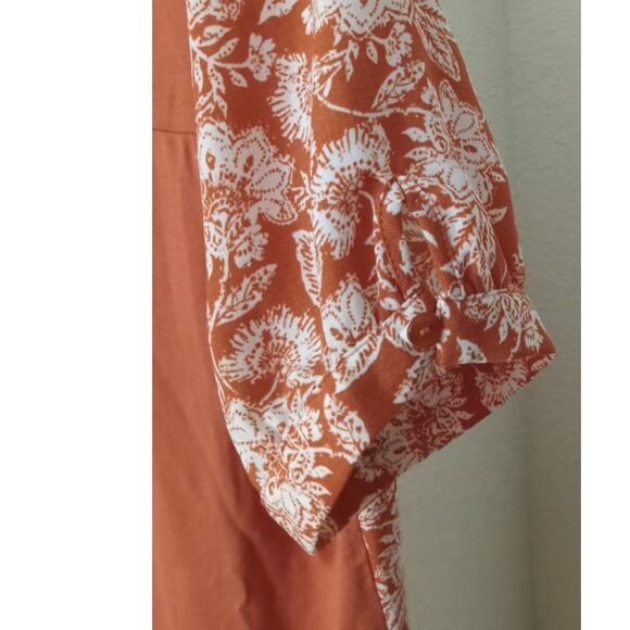 Fortune + Ivy Stitch Fix  Button Detail Mixed Material Top Size Small - Picture 6 of 8